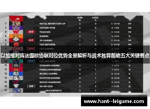 以加维对阵法国欧协联对位优势全景解析与战术胜算前瞻五大关键看点 以加维对阵法国欧协联对位优势全景解析与战术胜算前瞻五大关键看点